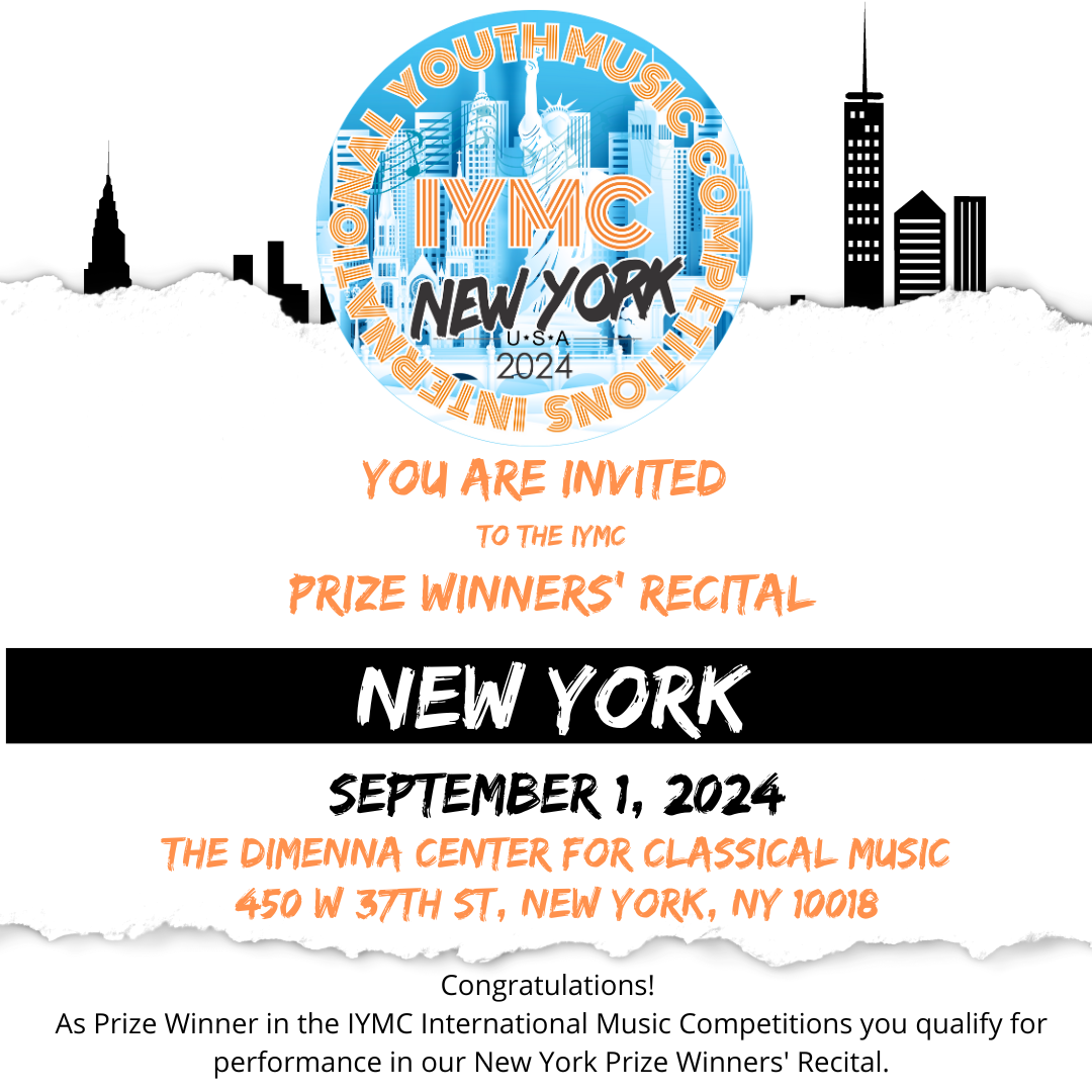 Invitation 2024 NEW York Recital 